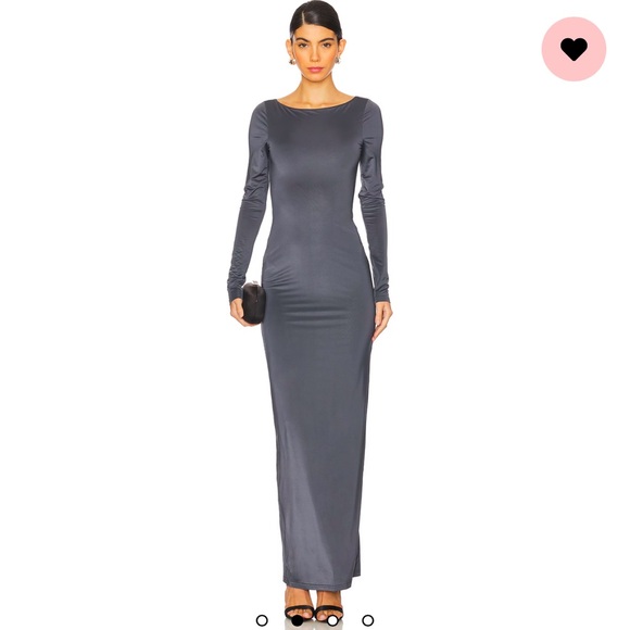 NWT gray backless dress - Picture 2 of 4